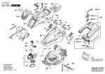 Bosch 3 600 HB9 201 Advancedrotak 660 Lawnmower 230 V / Eu Spare Parts